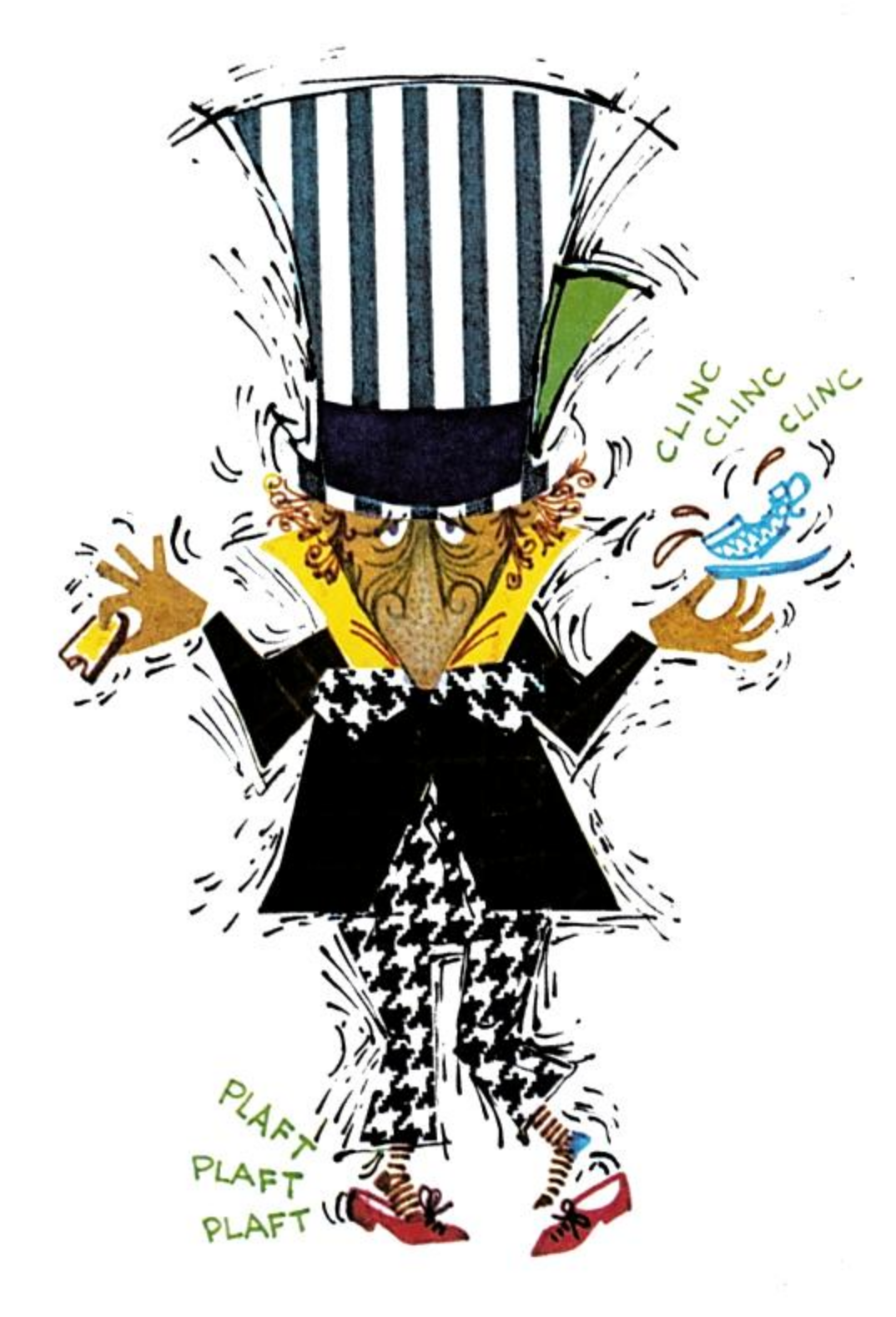 O Chapeleiro — ilustração de Alice no País das Maravilhas